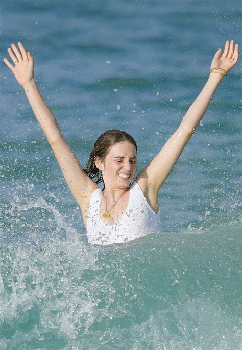 maya hawke bikini|Maya Hawke in a White Swimsuit on the Beach in St. Barths